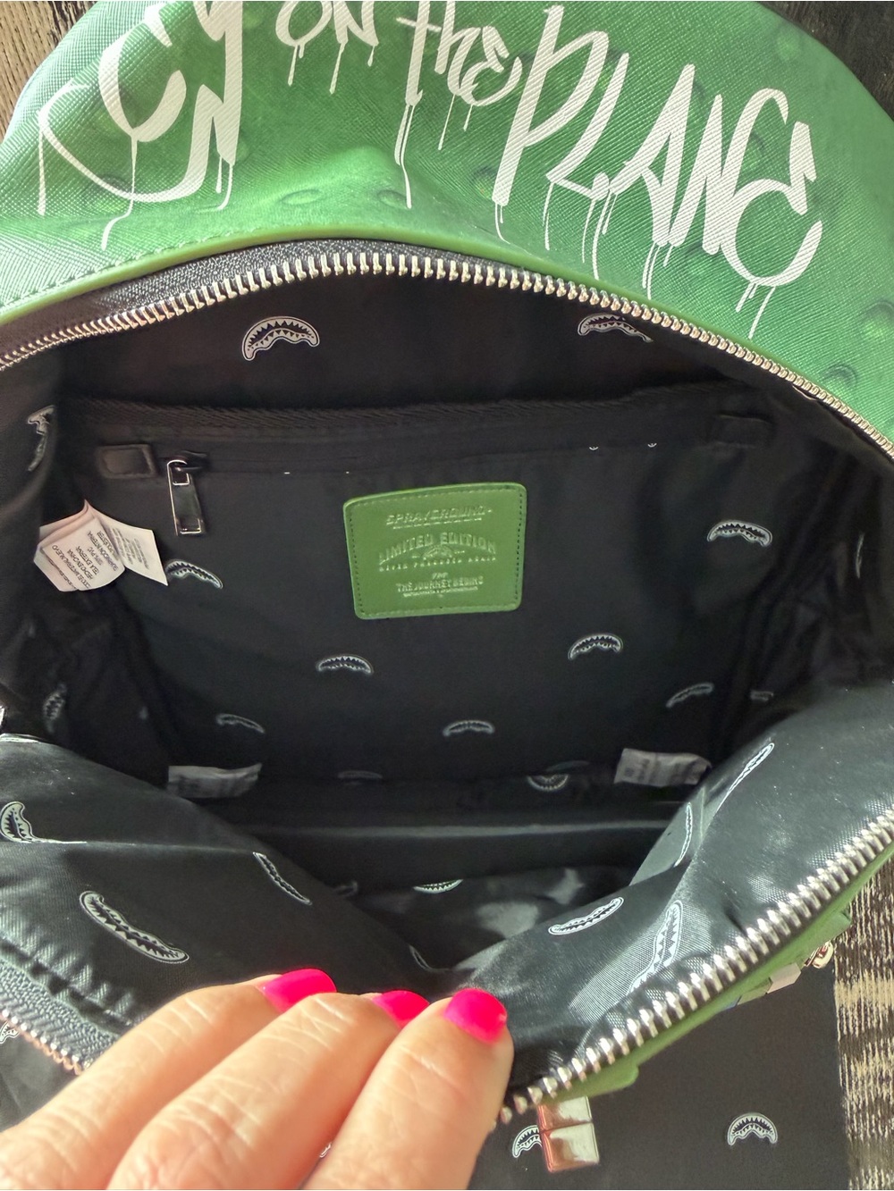 Sprayground Shark Infested Skies backpack NWOT - Picture 2 of 6
